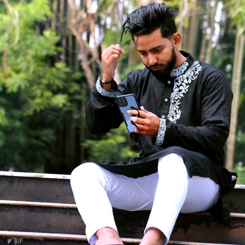 Embroidered Cotton Panjabi