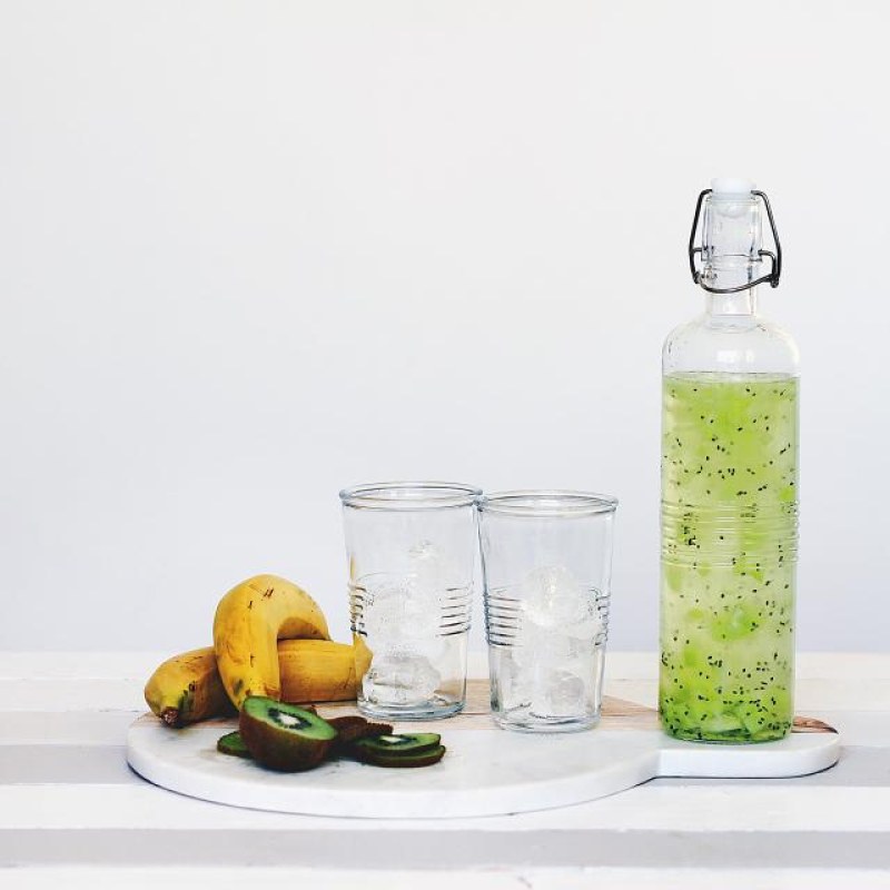 Glass Water Bottle Set of 6
