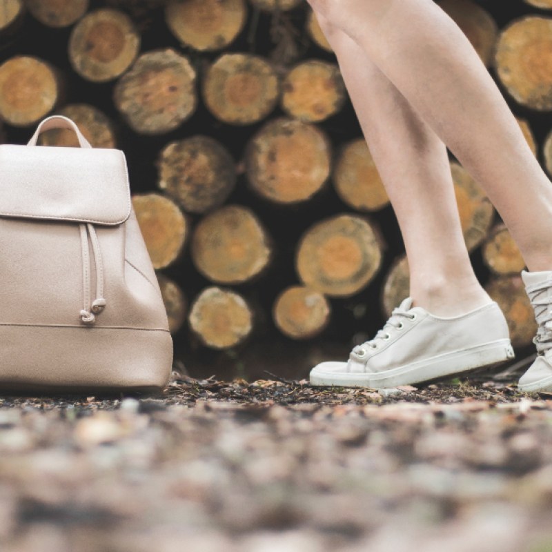 Structured Leather Tote Bag